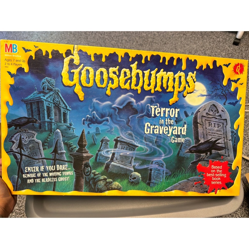 Milton Bradley Goosebumps Terror in the Graveyard Board Game 1995 Vintage